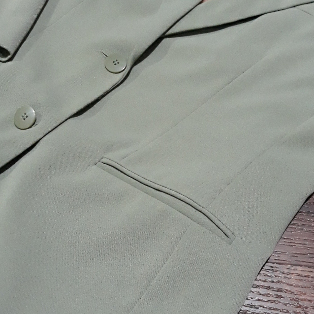 Sage green Chaus women's skirt suit